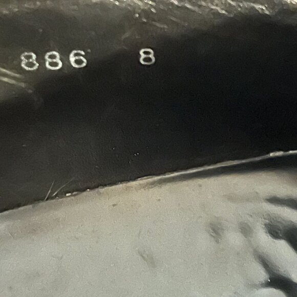 Vintage PRADA Men's Black Square Toe Lace Up Oxford Derby Euro Size 8 (US 8.5 - Picture 7 of 7